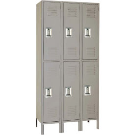 Lyon® 2-Tier 6 Door Locker Recessed Handle 36