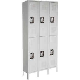 Lyon® 2-Tier 6 Door Antimicrobial Locker 36