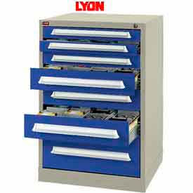 Lyon Modular Storage Drawer Cabinet PBS35303010030 Bench Height Putty/Blue PBS35303010030