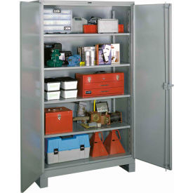 Lyon® All-Welded Steel Industrial Storage Cabinet 14 Gauge 4 Adj. Shelves 48