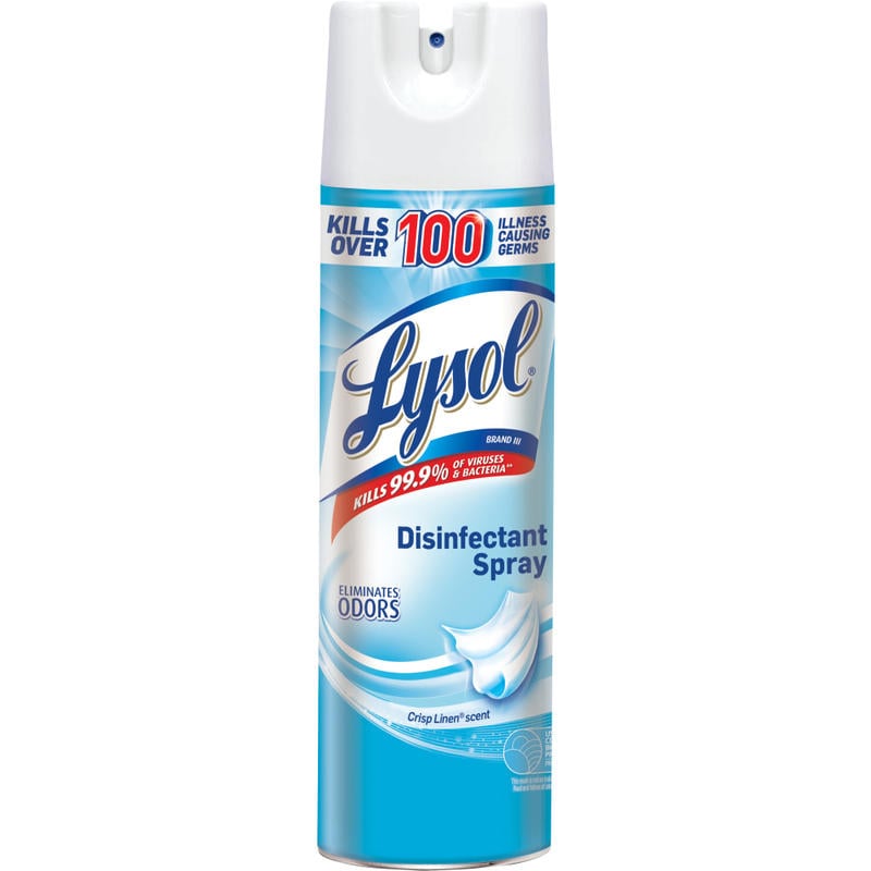 Lysol Disinfectant Spray, Crisp Linen Scent, 12.5 Oz Bottle (Min Order Qty 6) MPN:RB74186EA