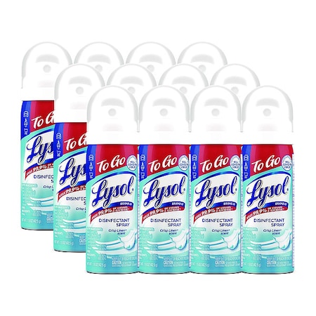 Disinfectant Spray, Aerosol Spray Can, Crisp Linen, 12 PK MPN:19200-99923