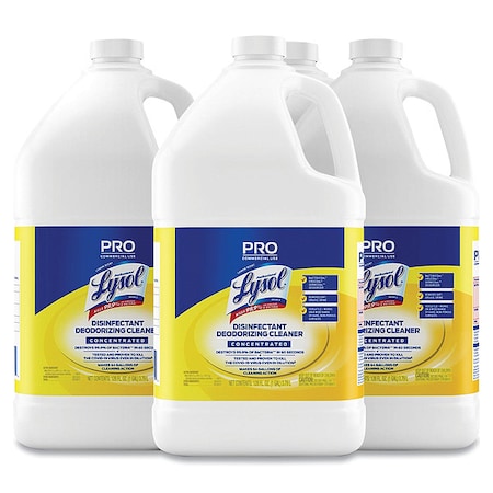 Disinfectant Cleaner, Jug, Lemon, 4 PK MPN:19200-99985
