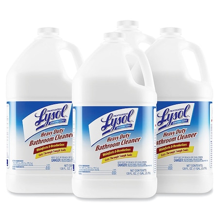 Disinfectant Heavy-Duty Bathroom Cleaner Concentrate, Fresh Lime, 1 gal Bottle, PK4 MPN:36241-94201