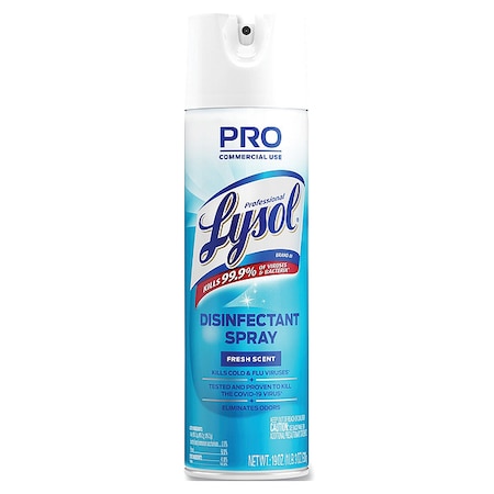 Disinfectant Spray, 19 oz. Aerosol Spray Can, Fresh, 12 PK MPN:REC 04675