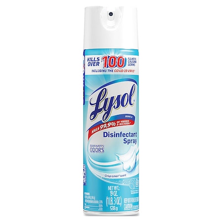 Lysol Disinfectant 79329CRISP Linen 19OZ Aeroso MPN:CB748286