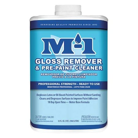 Paint Deglosser, Pre-Paint Cleaner, 1 qt. MPN:62232M