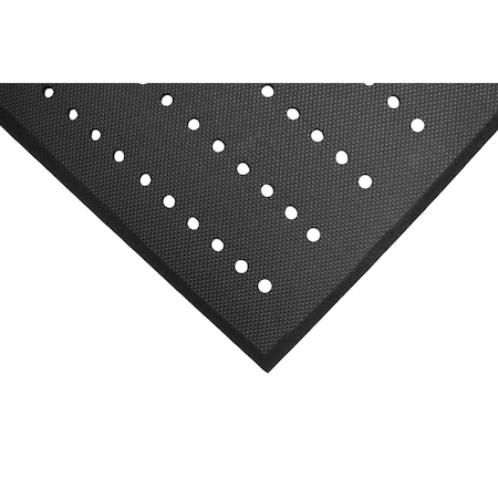 Complete Comfort Mat with Holes, Black 4' x 8' MPN:496048900