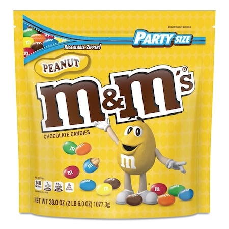 Milk Chocolate Candies, Milk Chocolate and Peanuts, 38 oz Bag MPN:55116