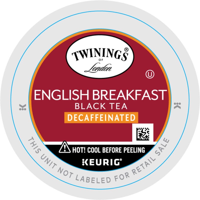 Twinings of London English Breakfast Tea Single-Serve K-CupPods, Decaffeinated, 0.11 Oz, Box Of 24 (Min Order Qty 4) MPN:08757