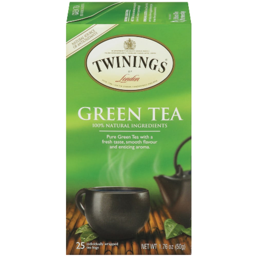 Twinings of London Green Tea, 2 Oz, Carton Of 25 (Min Order Qty 11) MPN:09187
