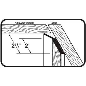 M-D Dual Vinyl Garage Door Seal for Top & Sides 87700 White 9' Long 87700
