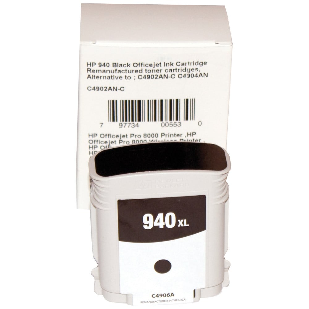 M&A Global Remanufactured Black Ink Cartridge Replacement For HP C4902AN, C4902AN-C MPN:C4902AN-C