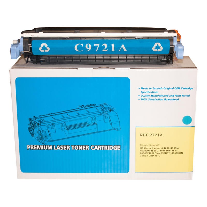 M&A Global Remanufactured Cyan Toner Cartridge Replacement For HP 641A, C9721A, C9721A-CMA MPN:C9721A-CMA