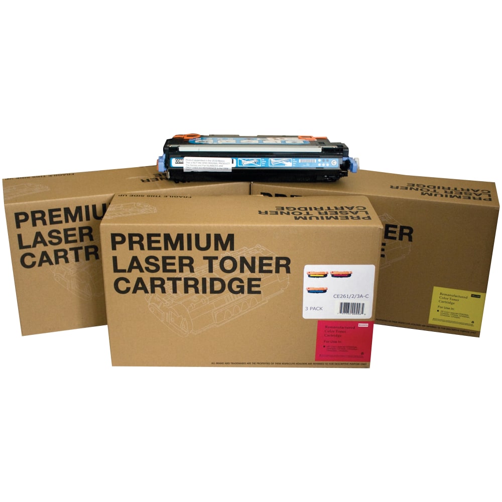 M&A Global Remanufactured Cyan, Magenta, Yellow Toner Cartridge Replacement For HP 647A, 648A, Pack Of 3, CE261/2/3A-C MPN:CE261/2/3A-C
