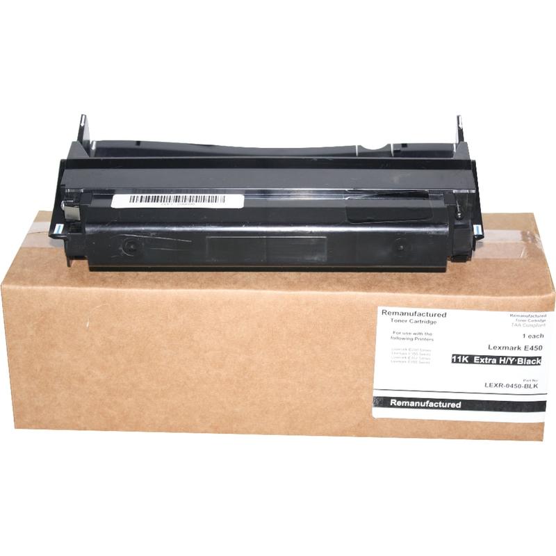 M&A Global Remanufactured Black High Yield Toner Cartridge Replacement For Lexmark E450H21A, LEXE450H21A MPN:COM LEXE450H21A