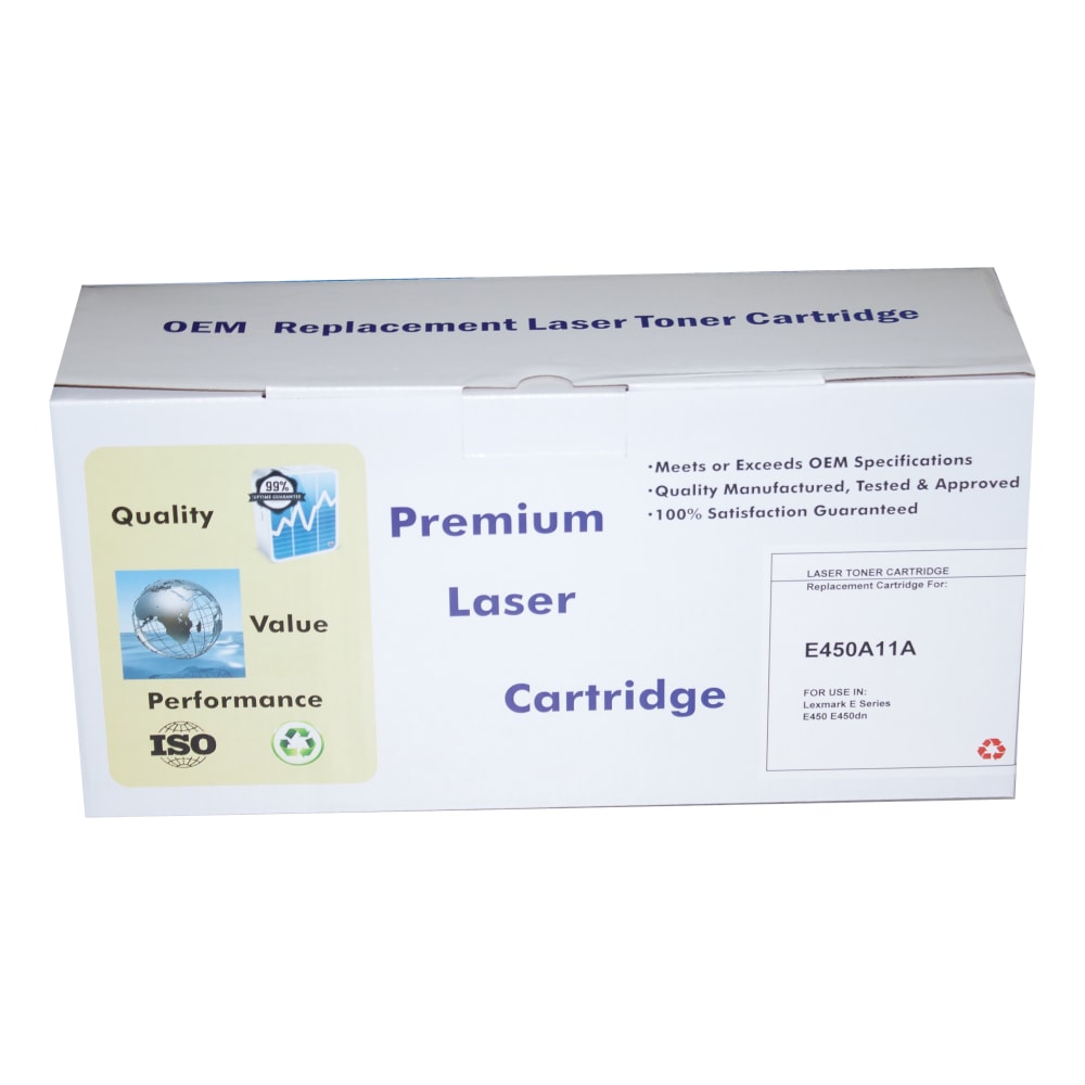 M&A Global Remanufactured Black Toner Cartridge Replacement For Lexmark E450A11A, E450A11A-CMA MPN:E450A11A-CMA