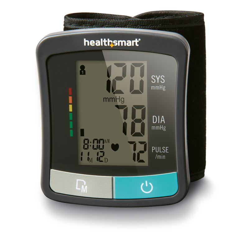 HealthSmart Standard Series Wrist Digital Blood Pressure Monitor, Black/Gray MPN:04-810-001