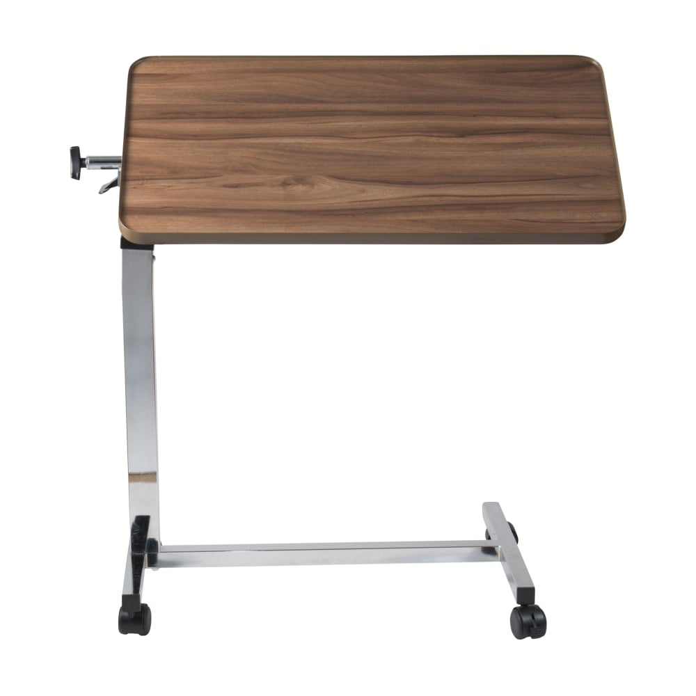 DMI Deluxe Heavy-Duty Tilt-Top Overbed Table, 46inH x 30inW x 15inD, Brown MPN:553-4054-0400