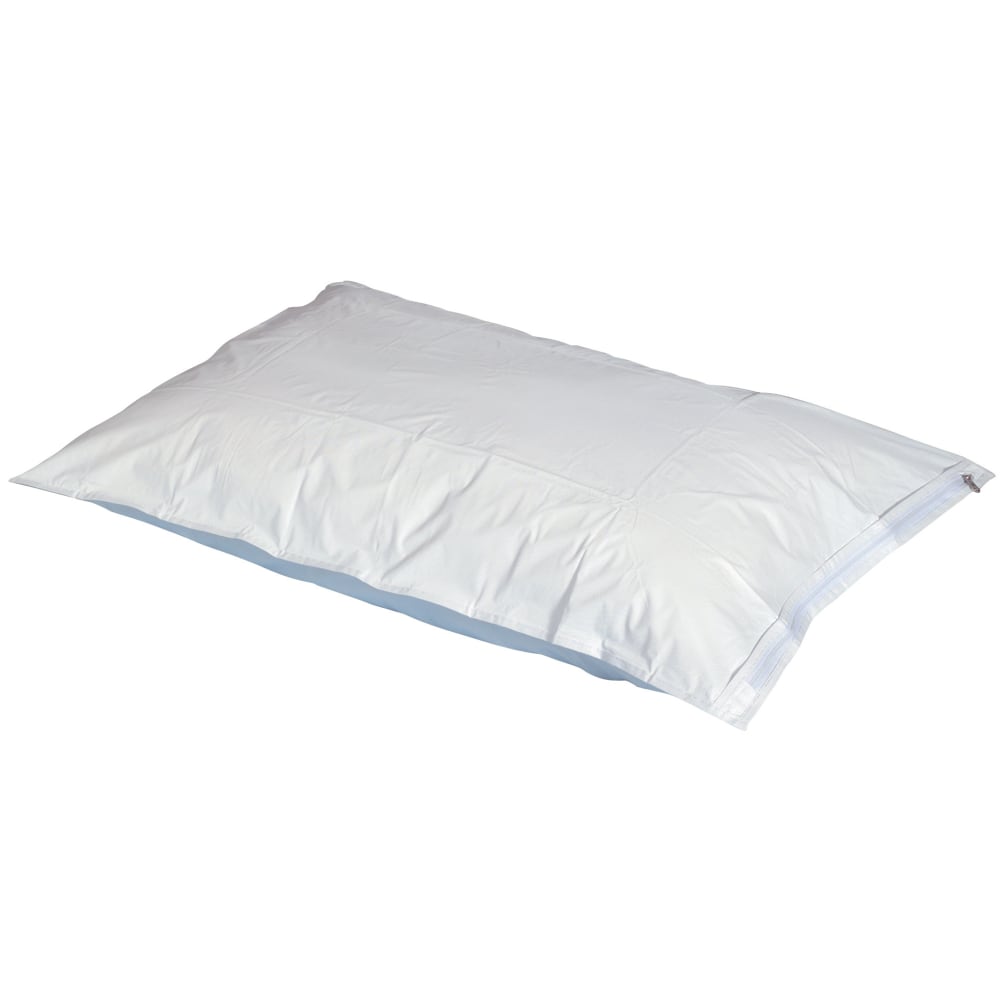 DMI Hypoallergenic Vinyl Zippered Pillow Protector, 21in x 27in, White MPN:554-8041-1900
