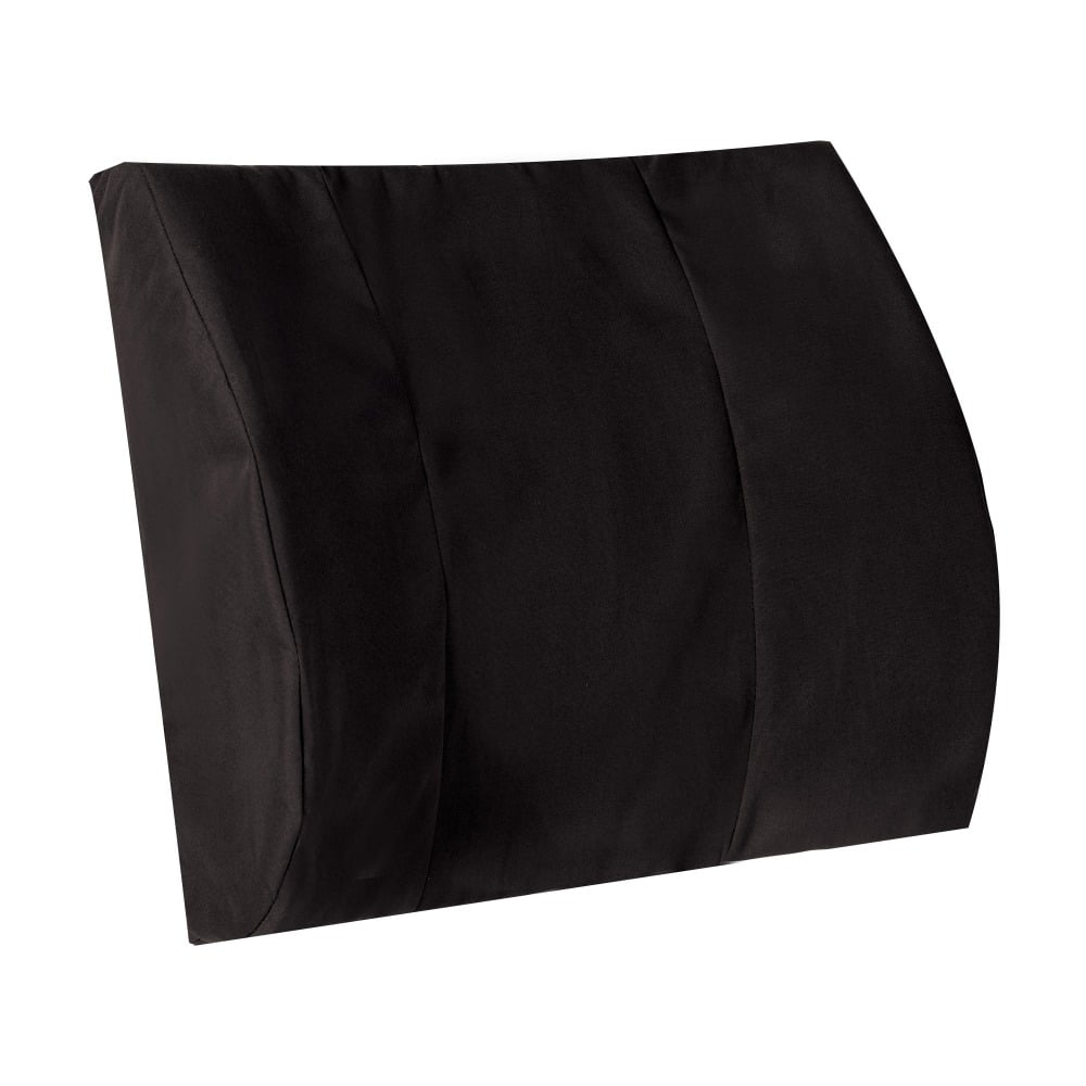 DMI Memory Foam Lumbar Pillow Back Support Cushion, 3inH x 14inW x 13inD, Black MPN:555-7921-0200