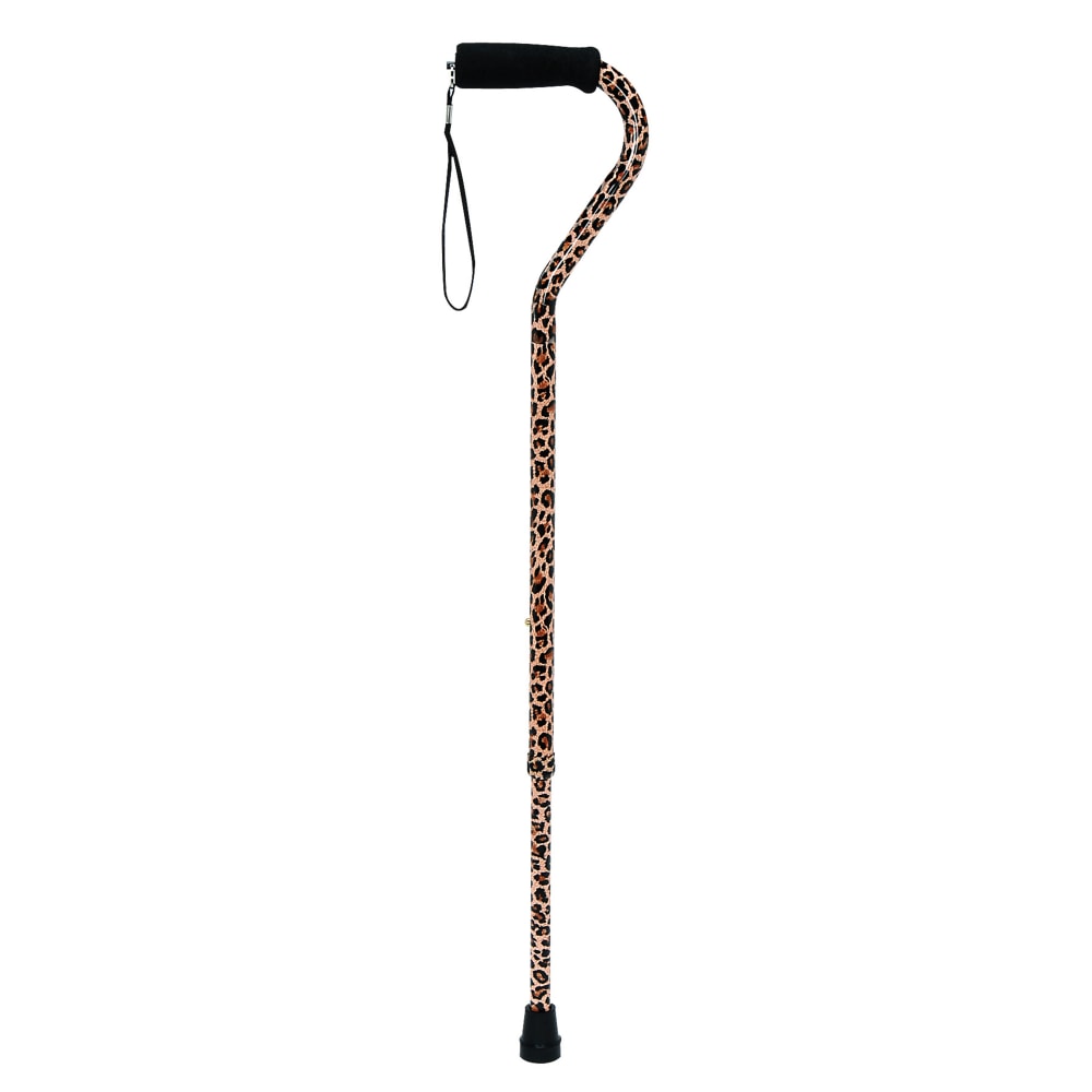 DMI Lightweight Adjustable Aluminum Cane, 39in, Leopard MPN:502-1300-8892