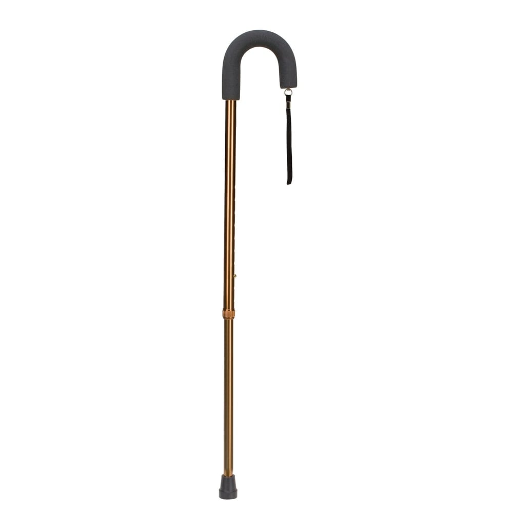 Brazos DMI Adjustable Aluminum Retractable Ice Tip Cane, 30in-39in, Silver MPN:502-1315-5400