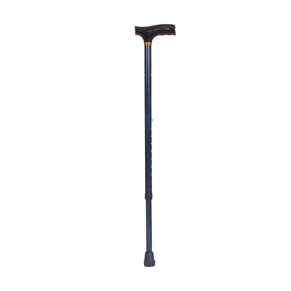 DMI Adjustable Derby Top Aluminum Folding Walking Cane, 40in, Blue Ice MPN:502-1351-9913