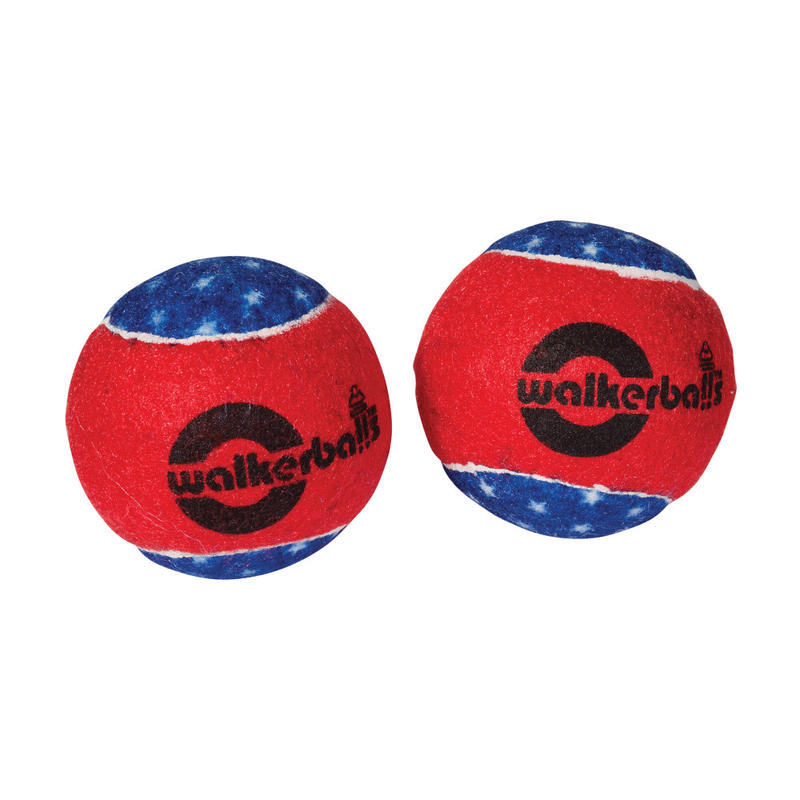 Walkerballs Walker Tennis Ball Glides, Patriotic, Pack Of 2 MPN:510-1035-9907