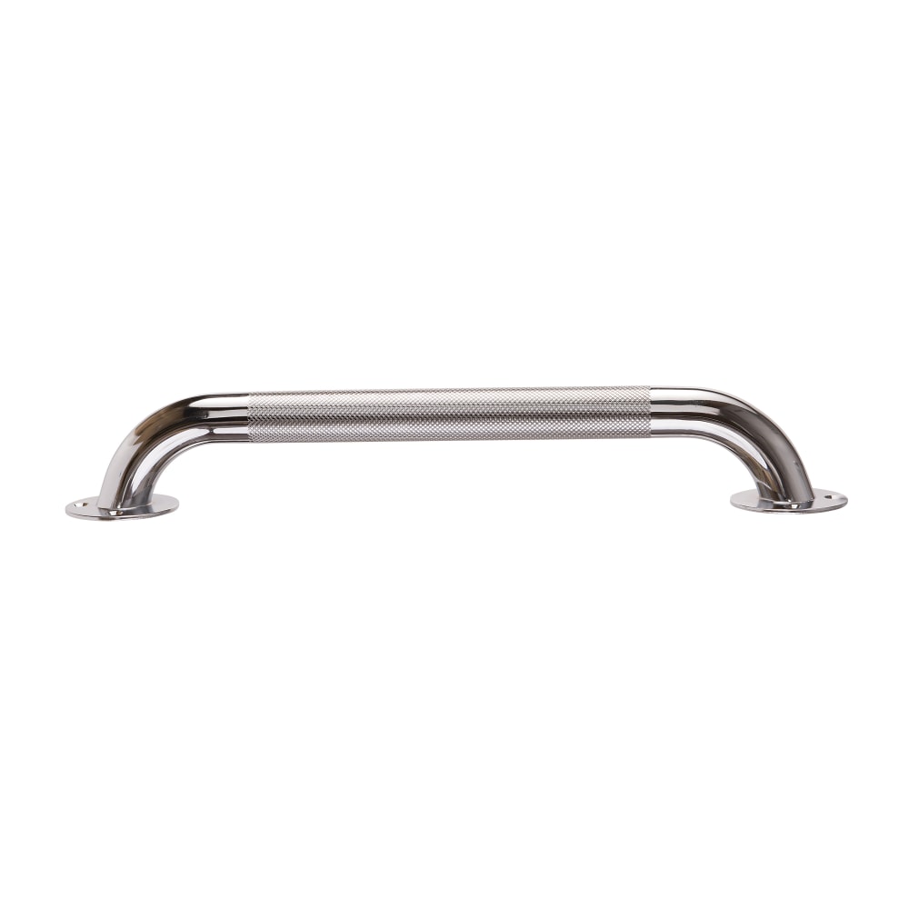 DMI Textured Steel Bath And Shower Grab Bar, 16inH x 2inW x 3inD, Silver MPN:521-1530-0616