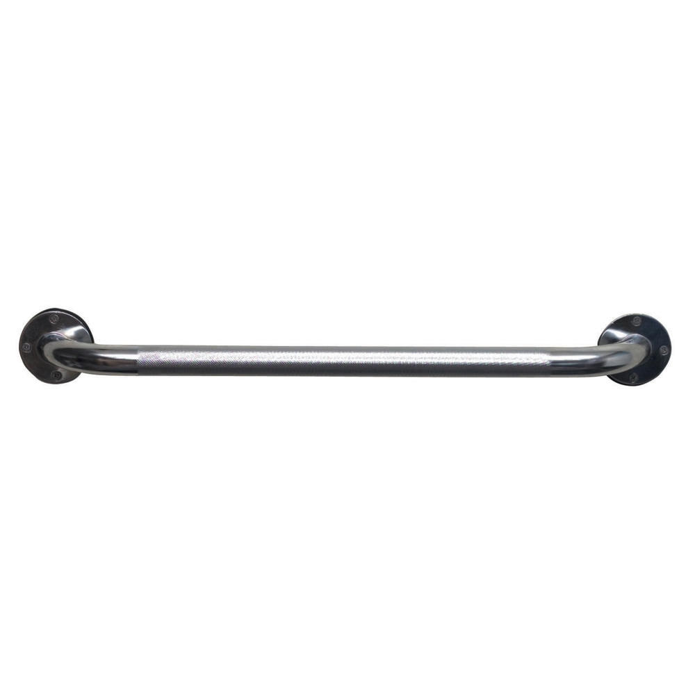 DMI Textured Steel Bath And Shower Grab Bar, 24inH x 2inW x 3inD, Silver MPN:521-1530-0624
