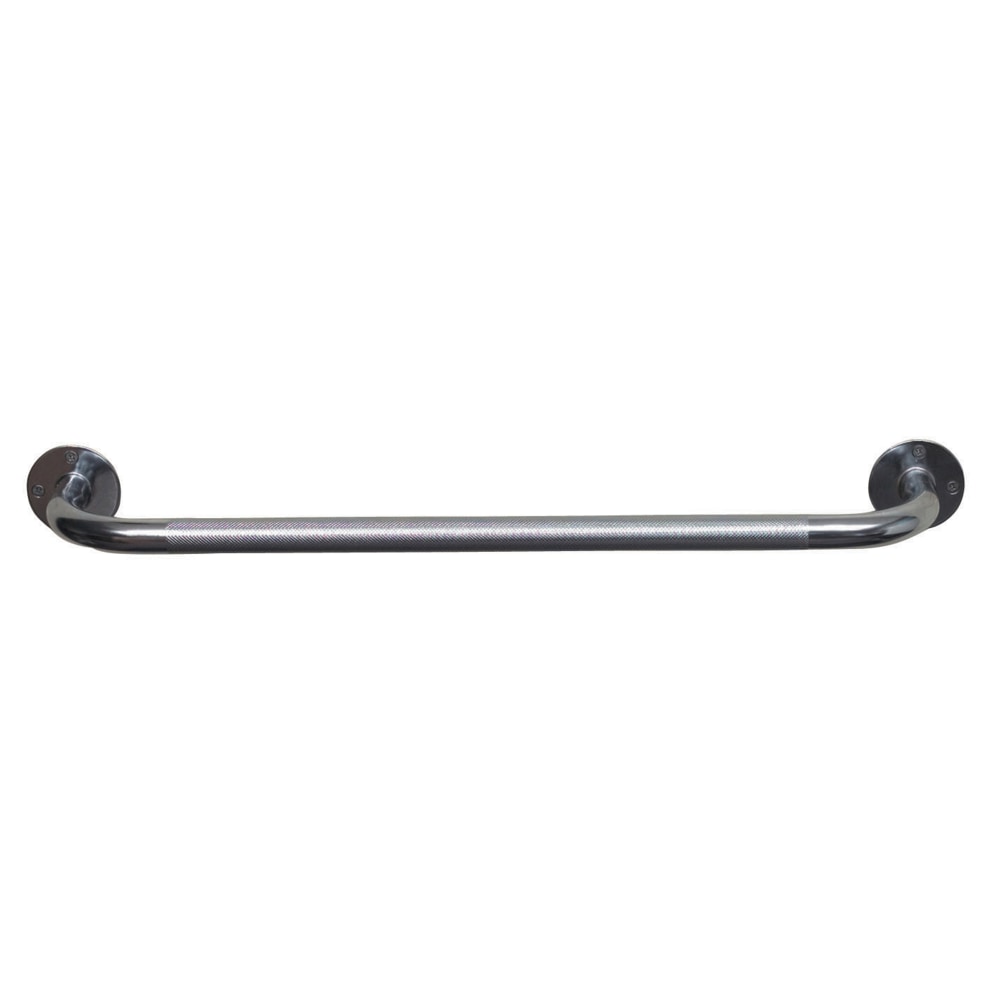 DMI Steel Knurled Grab Bar, 24inH x 2inW x 3inD, Silver MPN:521-1570-0624