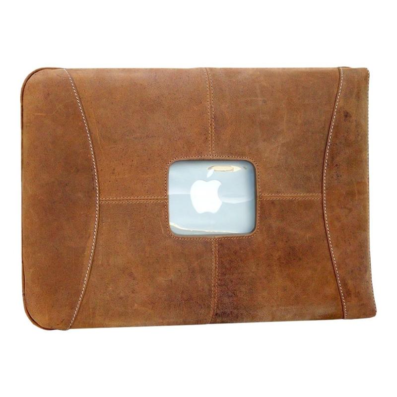 MacCase Premium Leather Sleeve - Notebook sleeve - 13in - vintage - for Apple MacBook (13.3 in); MacBook Air (13.3 in); MacBook Pro (13.3 in) MPN:L13SL-VN