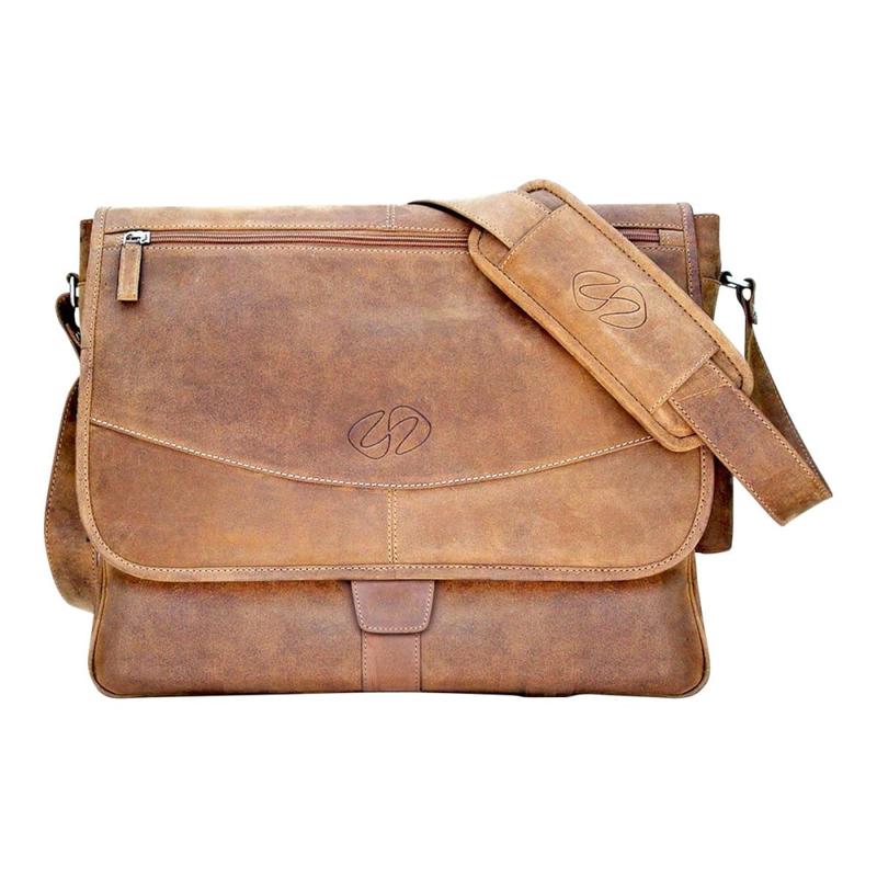 MacCase Premium - Notebook carrying messenger bag - 17in - vintage MPN:LMB-VN