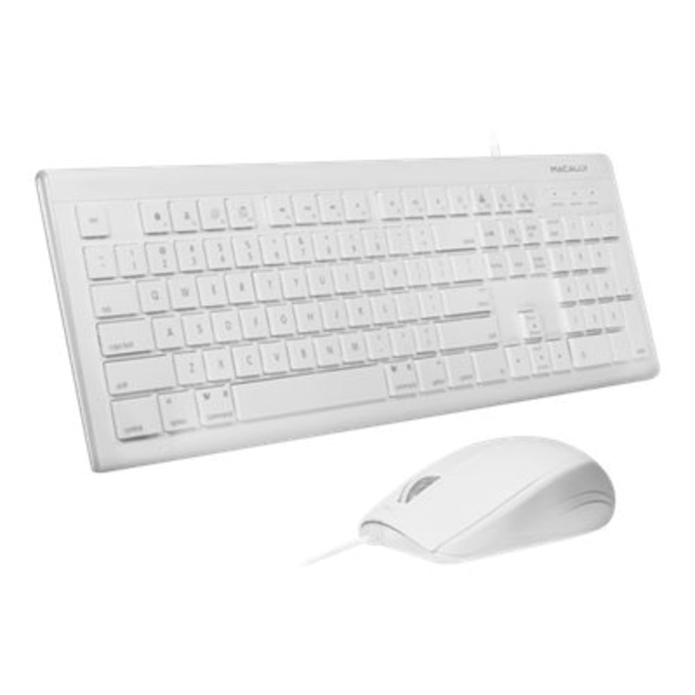 Macally Keyboard & Mouse - USB Cable - 103 Key - USB Cable - Optical - 1000 dpi - Scroll Wheel - QWERTY - Compatible with Computer MPN:MKEYECOMBO