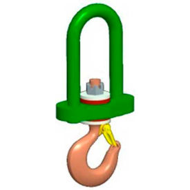 M&W Insulated Swivel Hook with Latch 4000 Lb. Capacity 16355
