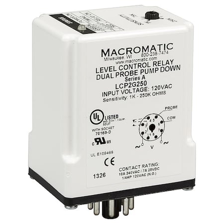 Liquid Level Relay MPN:LCP2G250-G
