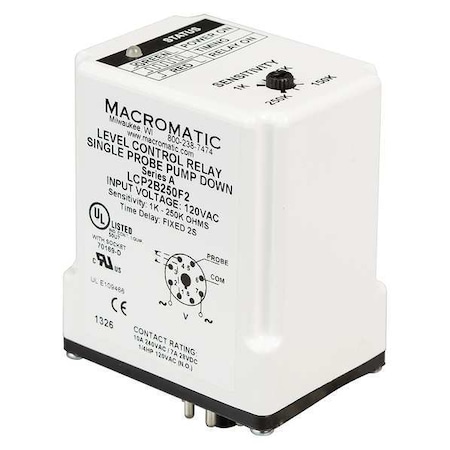 Control Relay, Single Pump Down, 120V MPN:LCP2B250F2