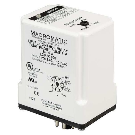 Control Relay, Dual Pump Down, 120V MPN:LCP2D100