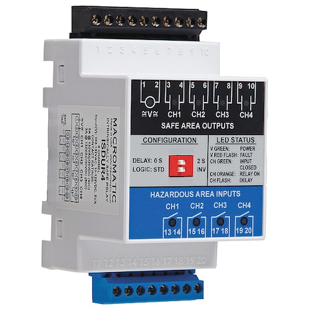 DIN Rail & Panel, General Purpose Relay, Square, 0 Pins, Screw MPN:ISDUR4