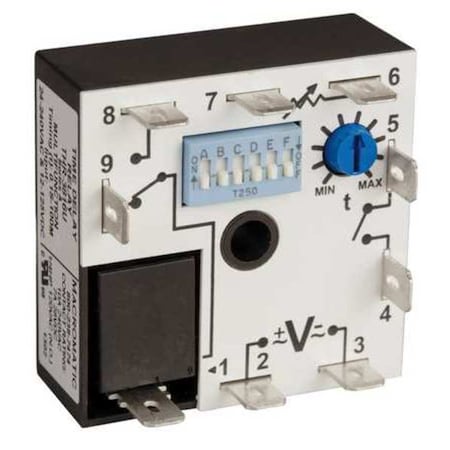 Multifunction Time Delay Relay, Square, 4 Functions 12 to 125V DC, 24 to 240V AC, SPDT MPN:THR-3836U