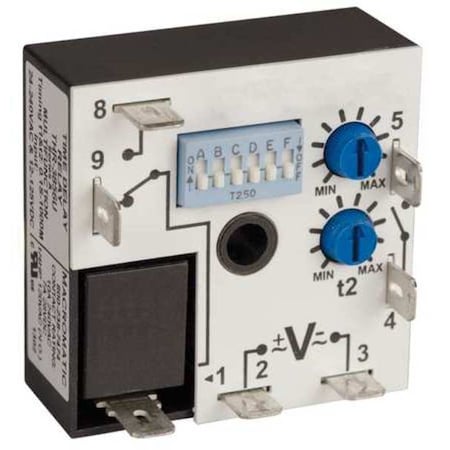 Multifunction Time Delay Relay, Square, 4 Functions 12 to 125V DC, 24 to 240V AC, SPDT MPN:THR-3856U