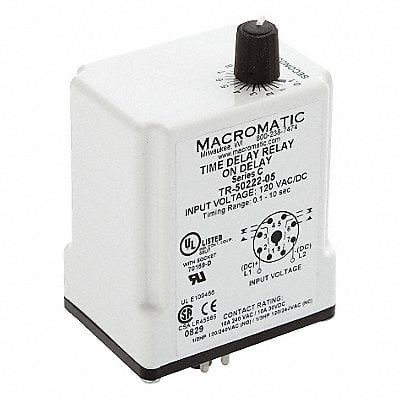 H7831 Time Delay Relay 120VAC/DC 10A DPDT MPN:TR-50222-08