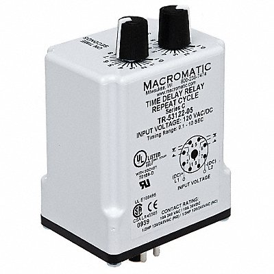 H7839 Time Delay Relay 120VAC/DC 10A DPDT MPN:TR-55122-14