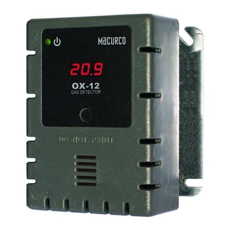 Fixed Gas Detector, O2, 0 to 25% vol. MPN:OX-12