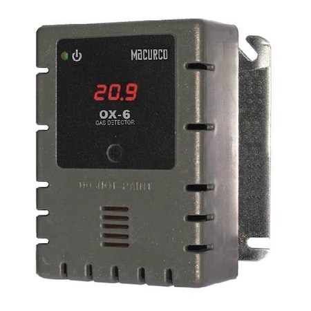 Fixed Gas Detector, O2, 900 sq. ft. MPN:OX-6