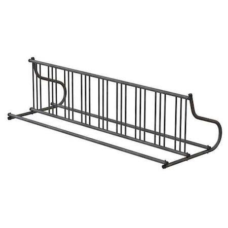 Bike Rack, 2-Sided, 18-Bike, 110 in., Silver MPN:QS-GR112-G