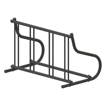 Bike Rack, 1-Sided, 4-Bike, 48 in., Black MPN:QS-GR114-B