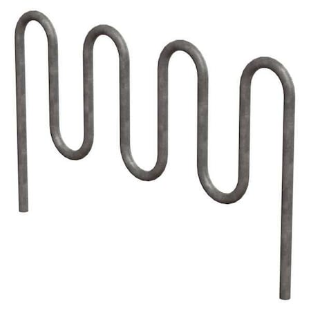Bike Rack, Galv, (9)Bikes, 46 in. H, 3 in. W MPN:QS-H36-9-IG-G
