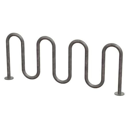 Bike Rack, Galv, (9)Bikes, 36 in. H, 3 in. W MPN:QS-H36-9-SF-G
